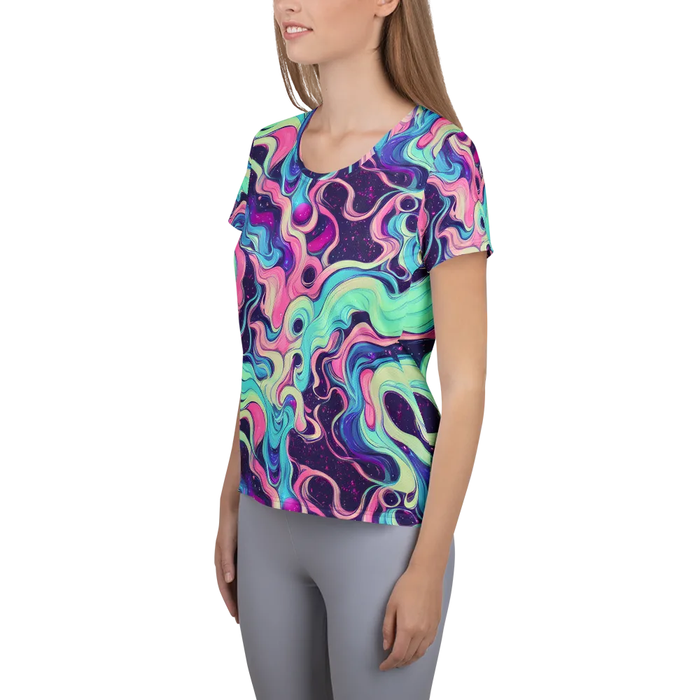 Nova Flow on Women's Athletic T-Shirt — Left
