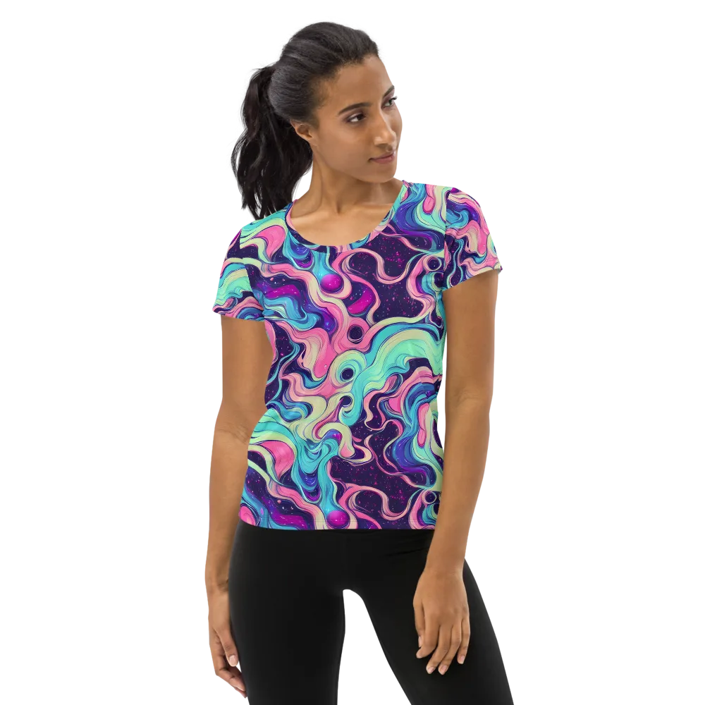 Nova Flow on Women's Athletic T-Shirt — Front