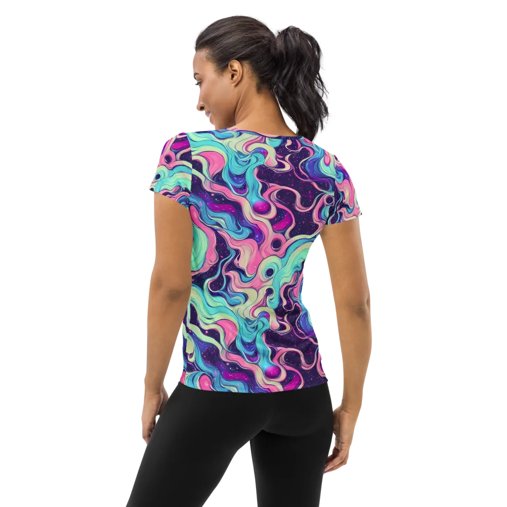 Nova Flow on Women's Athletic T-Shirt — Back
