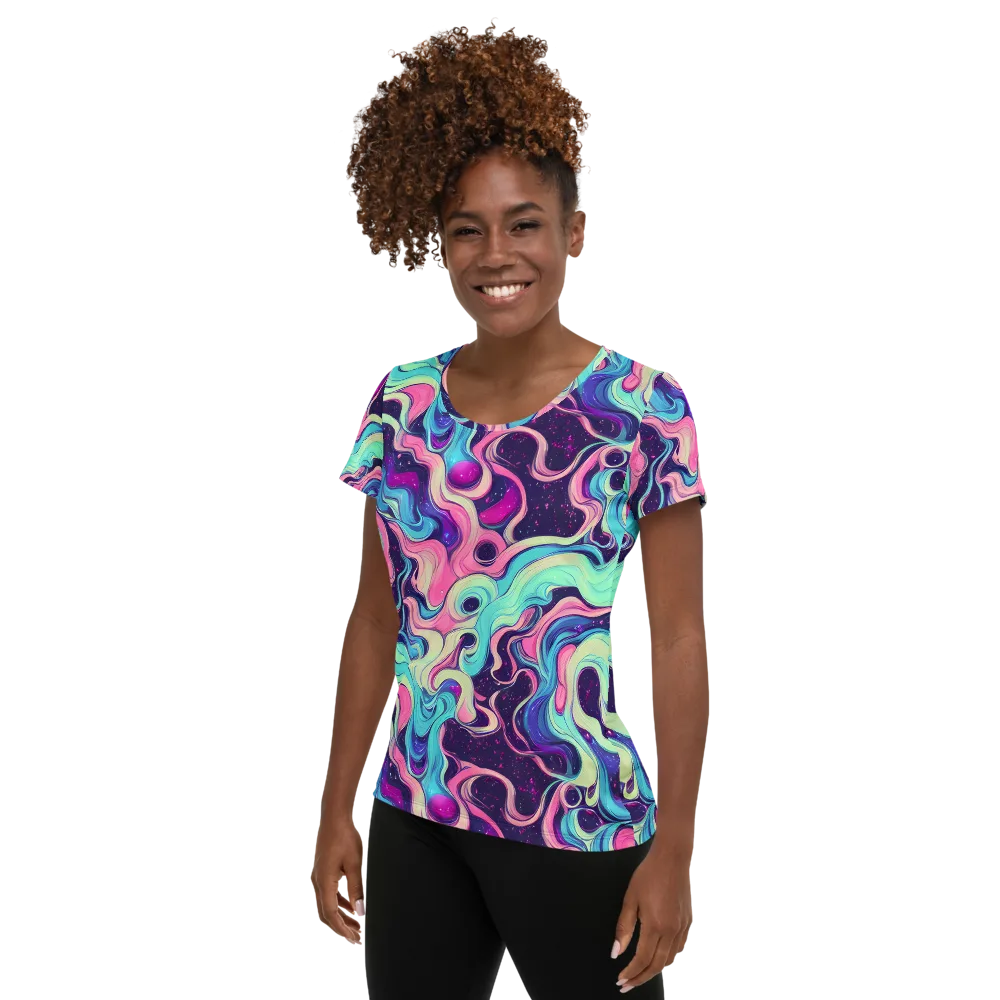 Nova Flow on Women's Athletic T-Shirt — Left