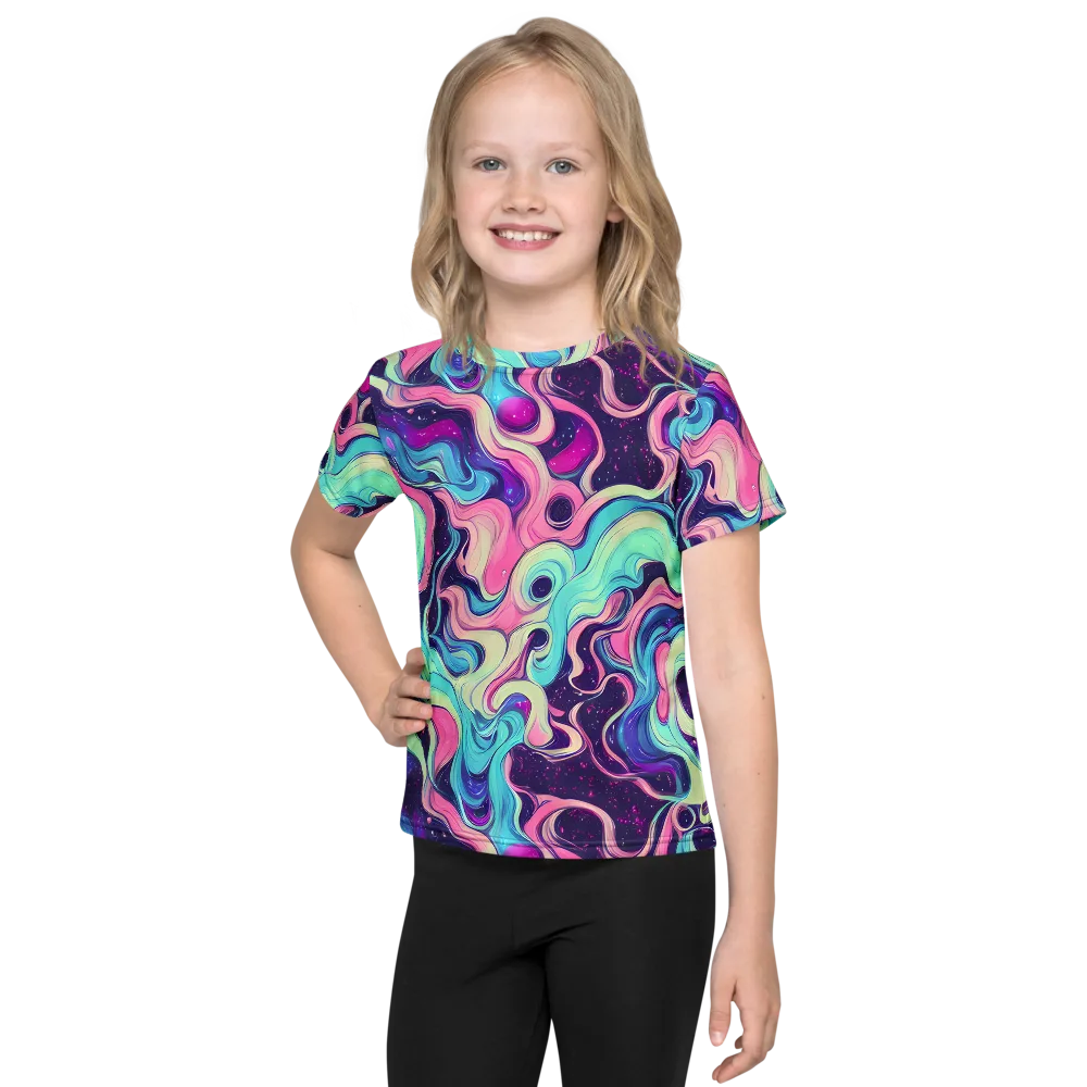 Nova Flow on Kids Crew Neck T-Shirt — Front