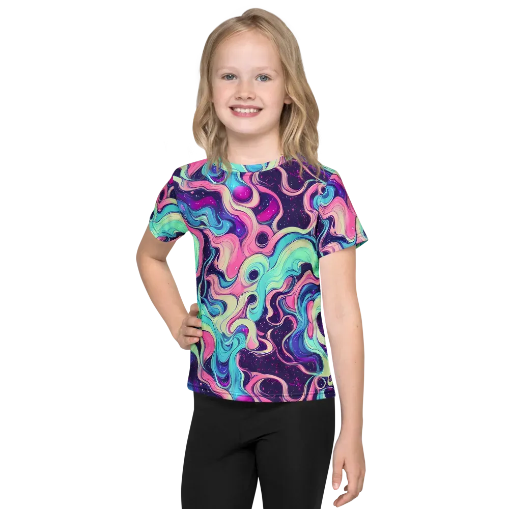 Nova Flow on Kids Crew Neck T-Shirt — Front