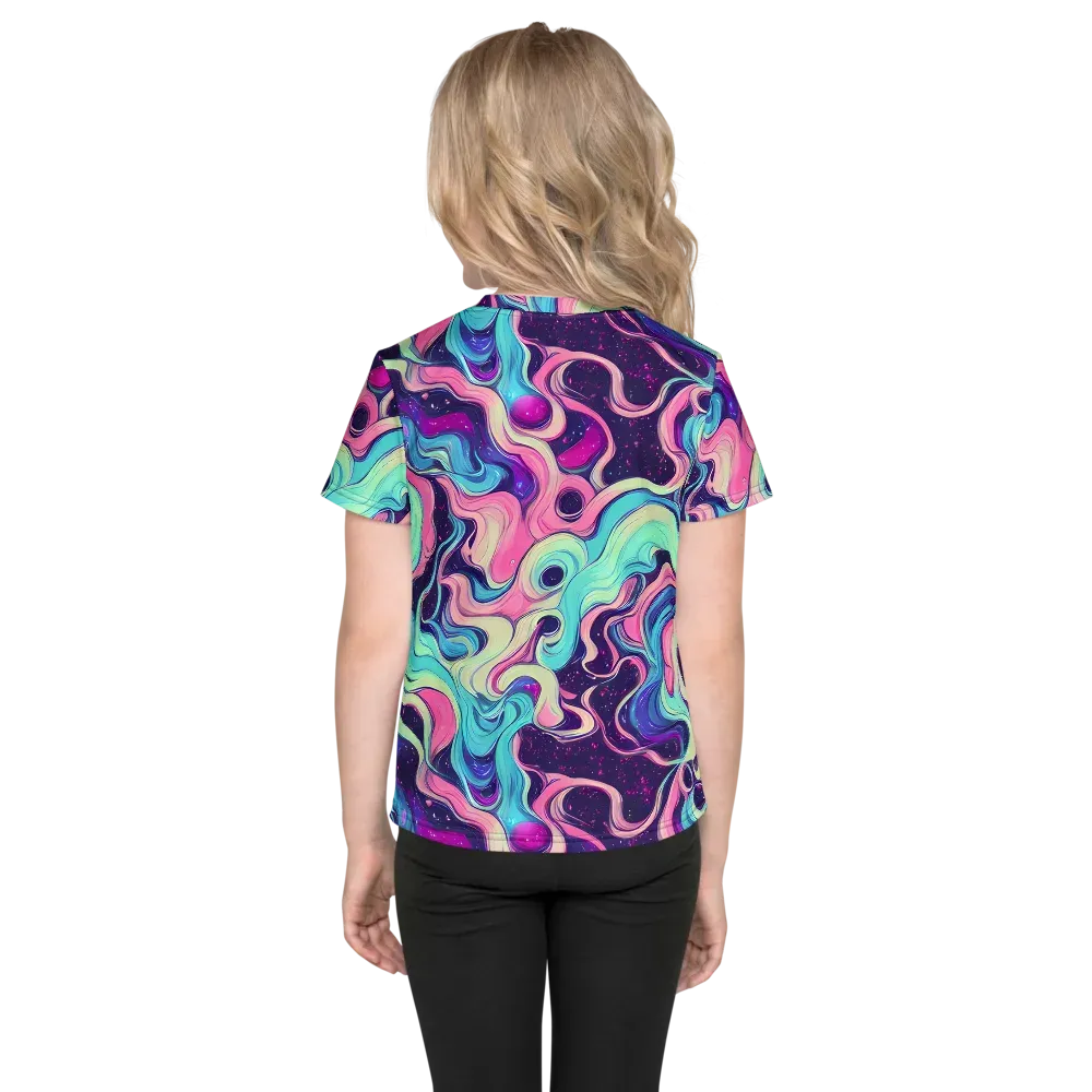 Nova Flow on Kids Crew Neck T-Shirt — Back