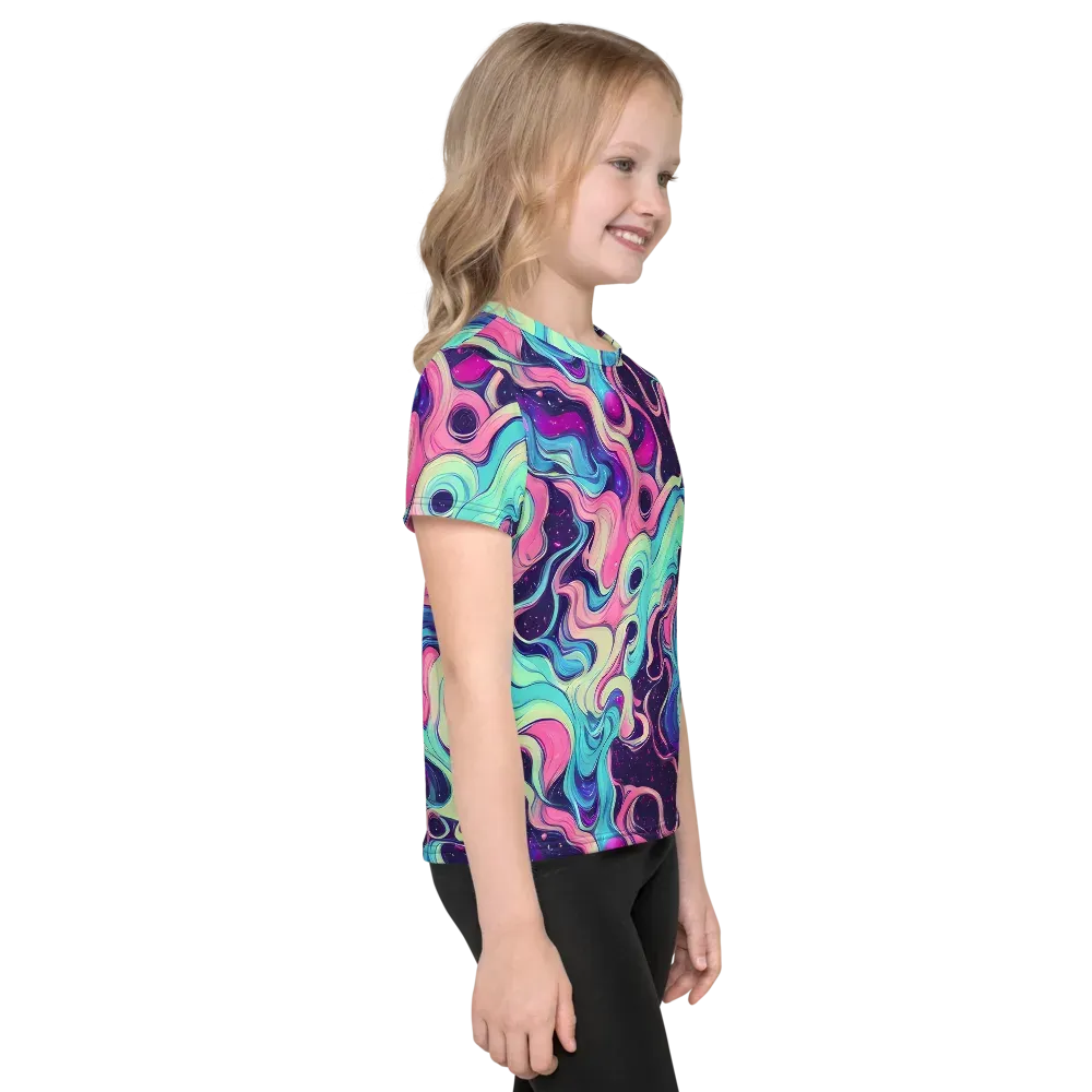 Nova Flow on Kids Crew Neck T-Shirt — Right