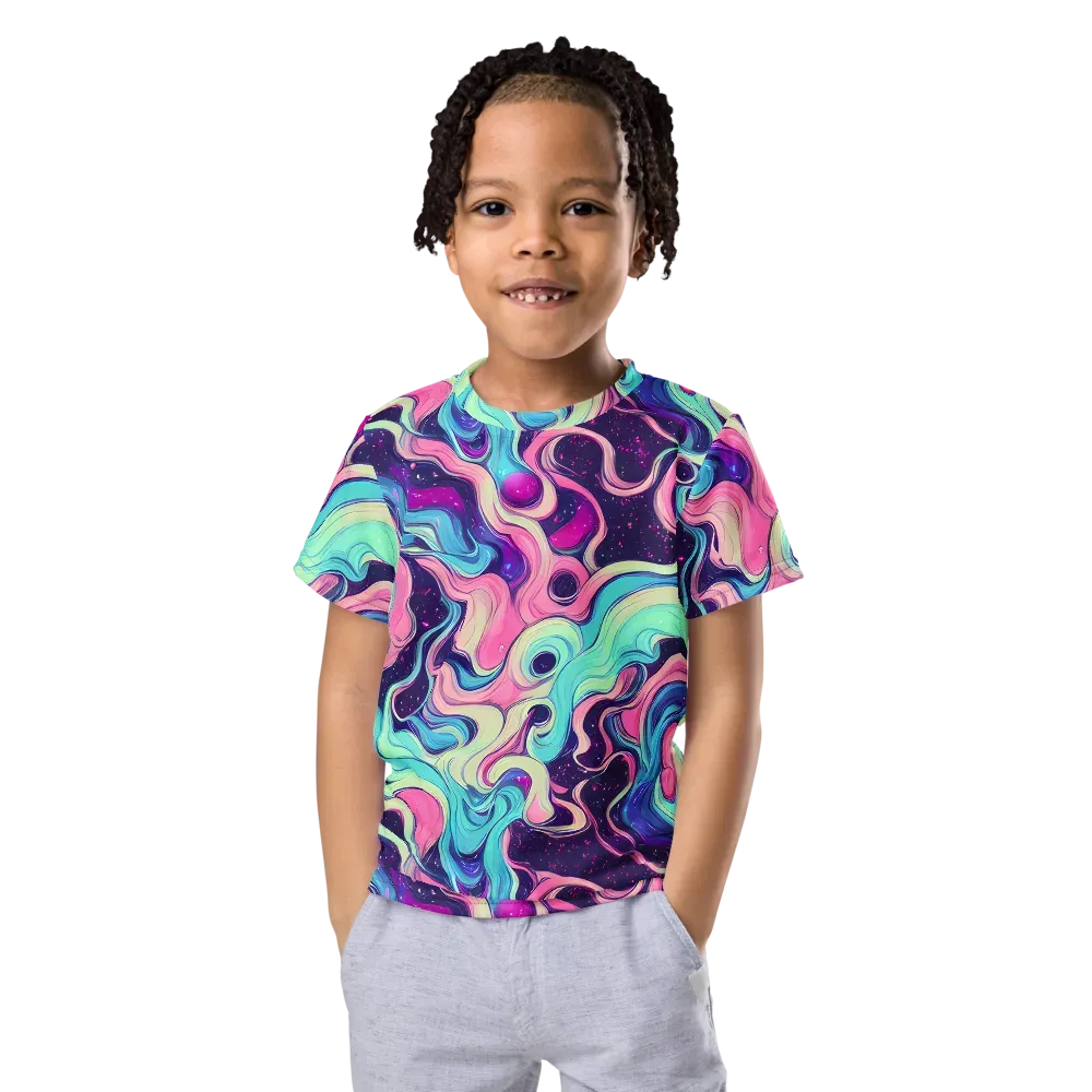 Nova Flow on Kids Crew Neck T-Shirt — Front