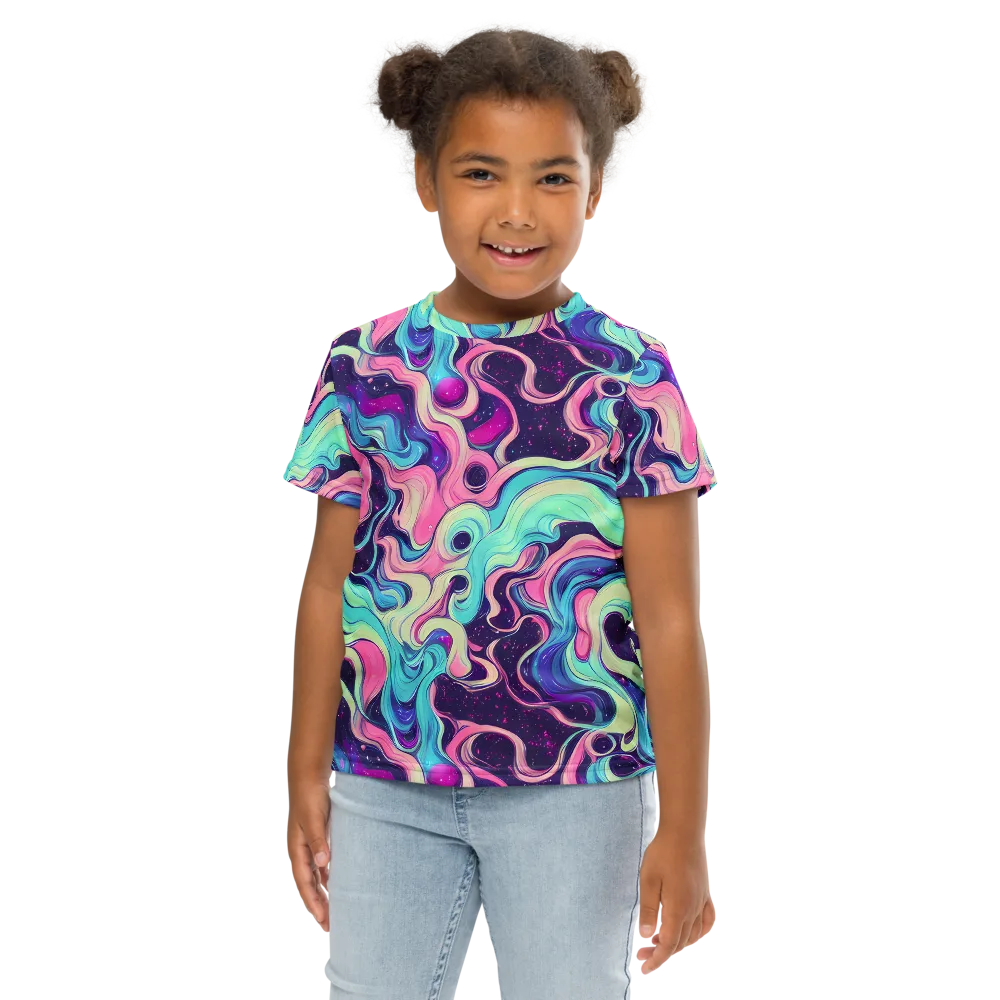 Nova Flow on Kids Crew Neck T-Shirt — Front