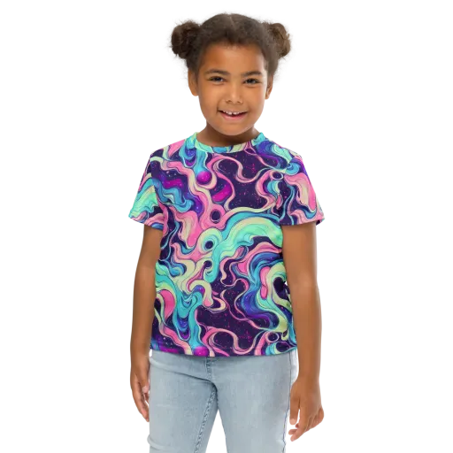 Nova Flow on a Kids Crew Neck T-Shirt