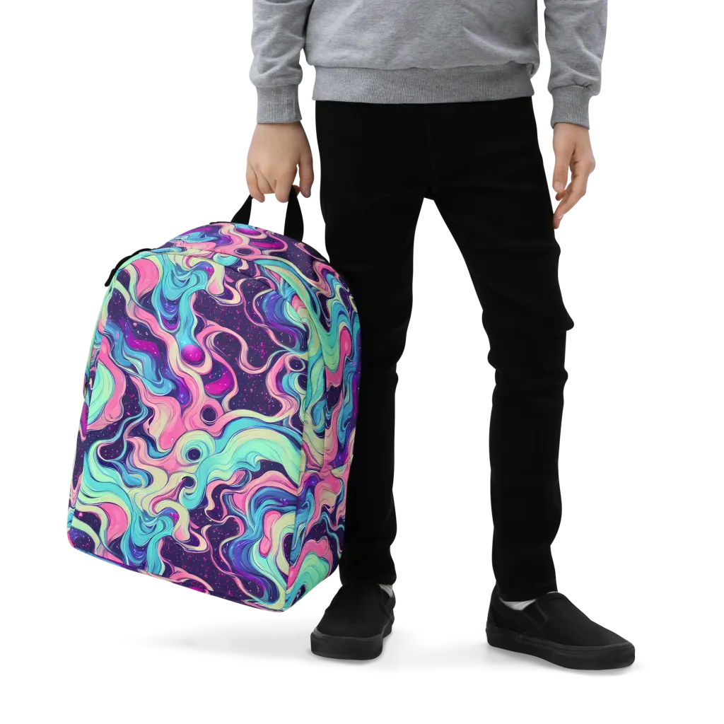 Nova Flow on Minimalist Backpack — Zoomed-in