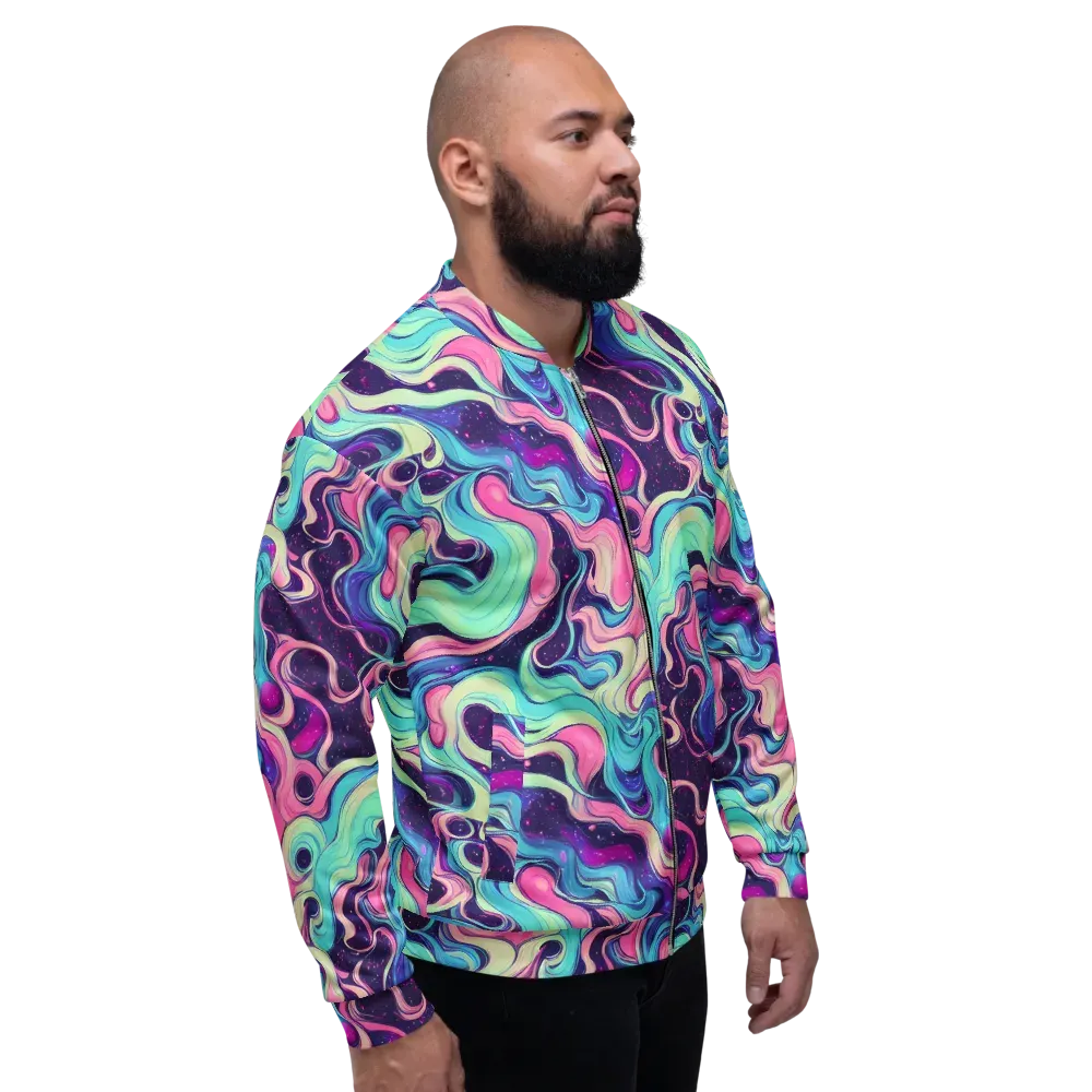 Nova Flow on Bomber Jacket — Right