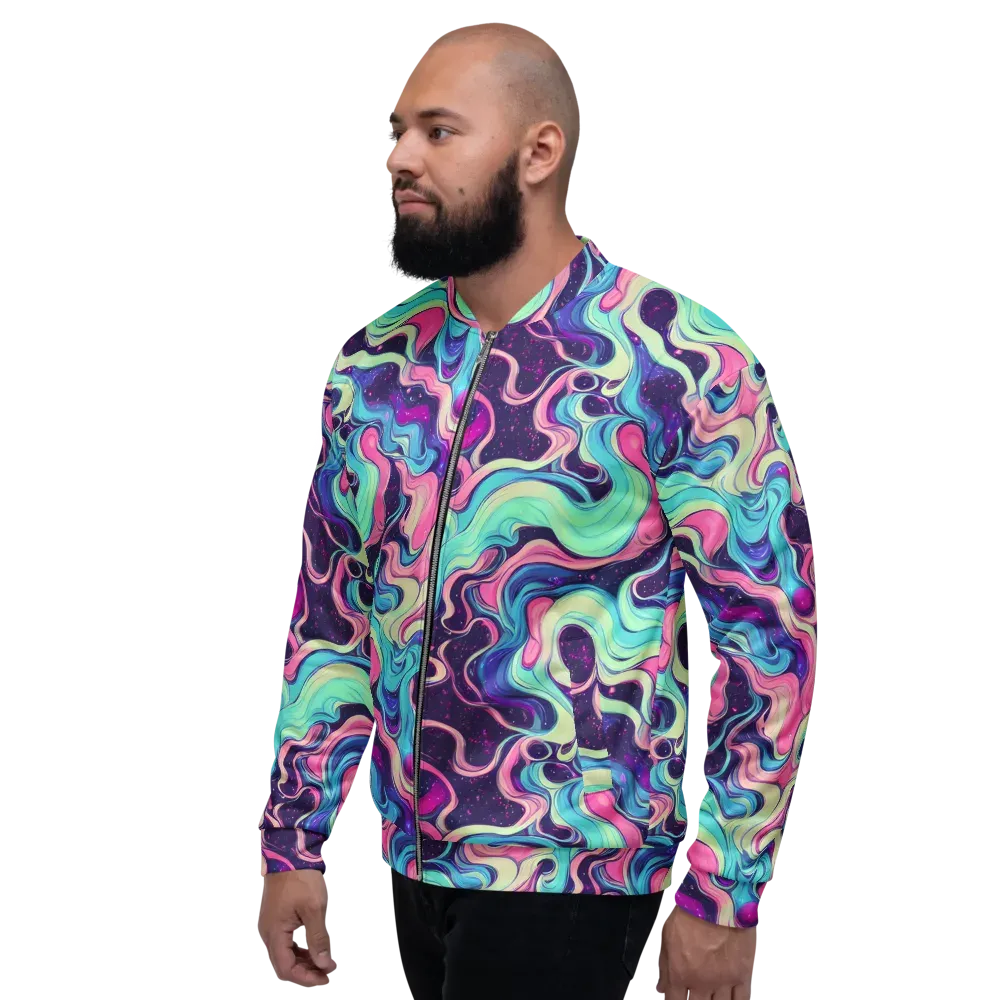 Nova Flow on Bomber Jacket — Left