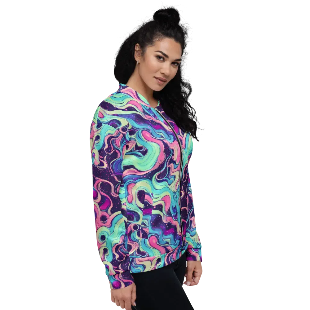 Nova Flow on Bomber Jacket — Right
