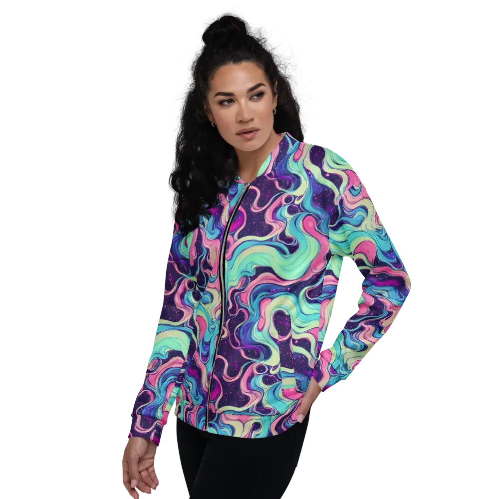Nova Flow on Bomber Jacket — Left