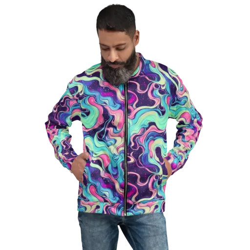 Nova Flow on a Bomber Jacket