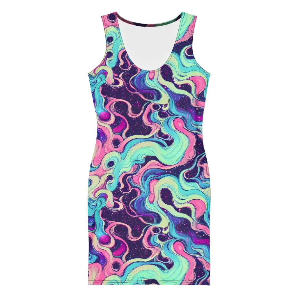 Nova Flow on Bodycon Dress — Front