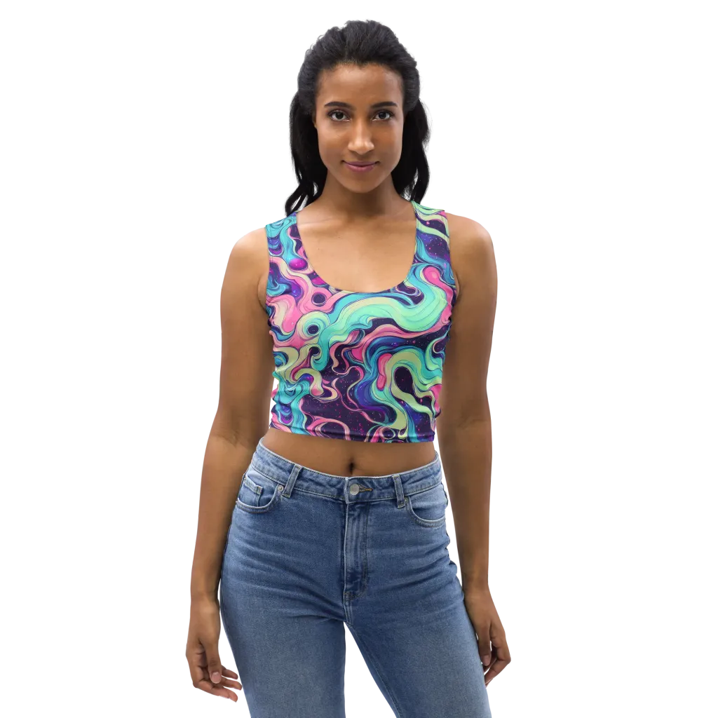 Nova Flow on Crop Top — Front