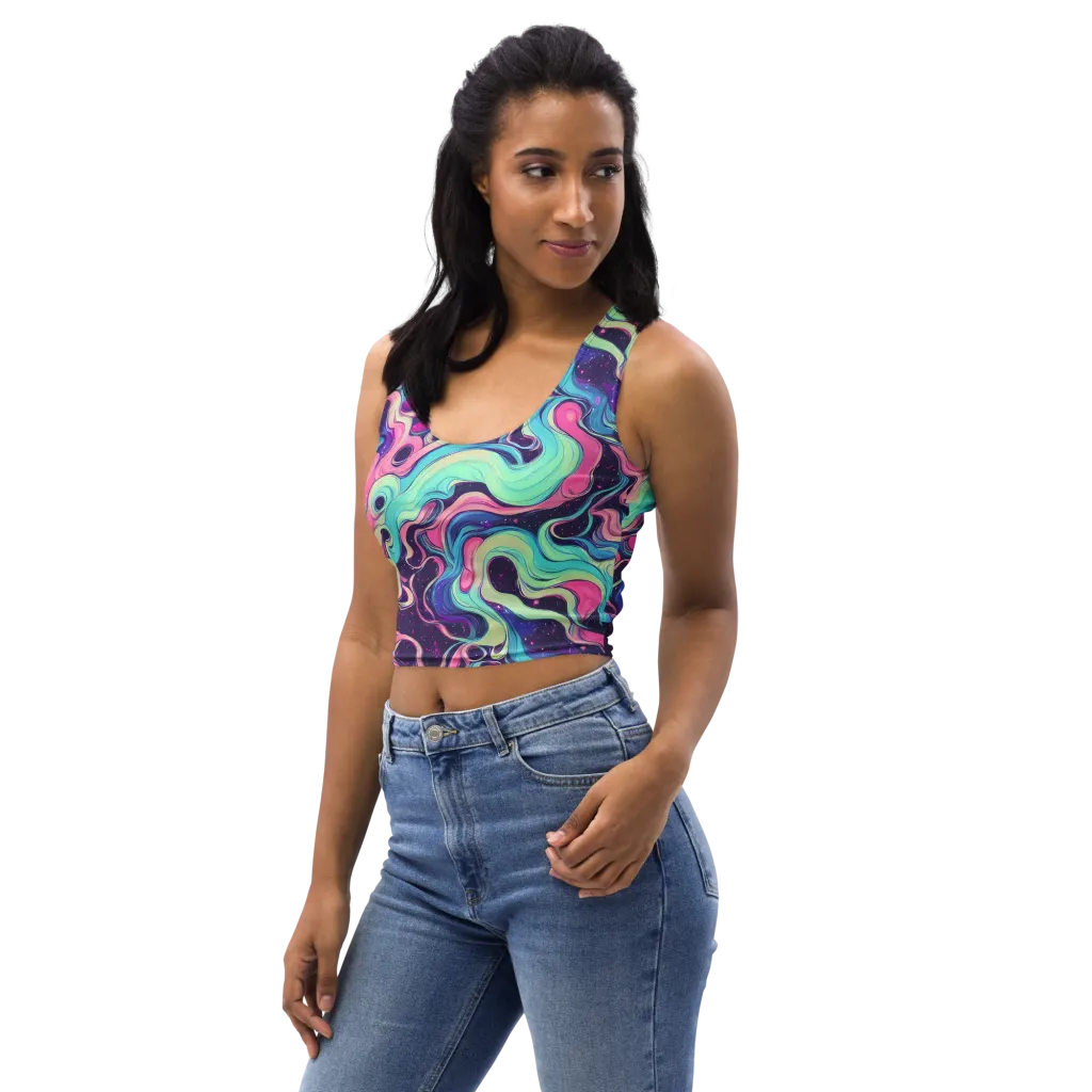 Nova Flow on Crop Top — Left Front
