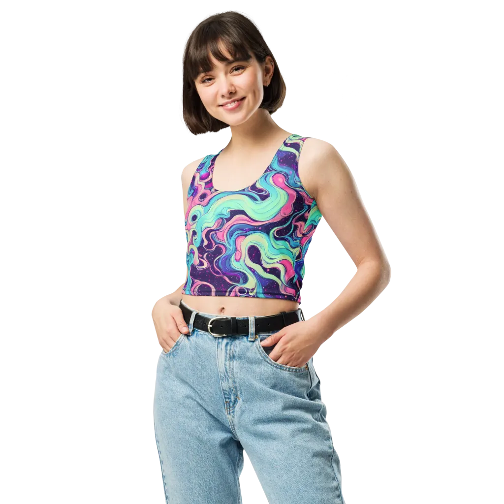 Nova Flow on Crop Top — Front
