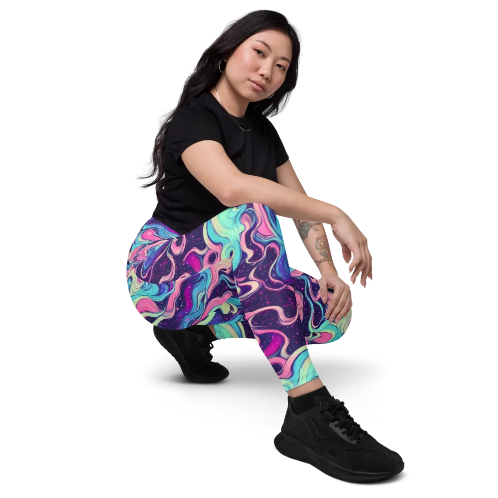 Nova Flow on Leggings with Pockets — Right Front