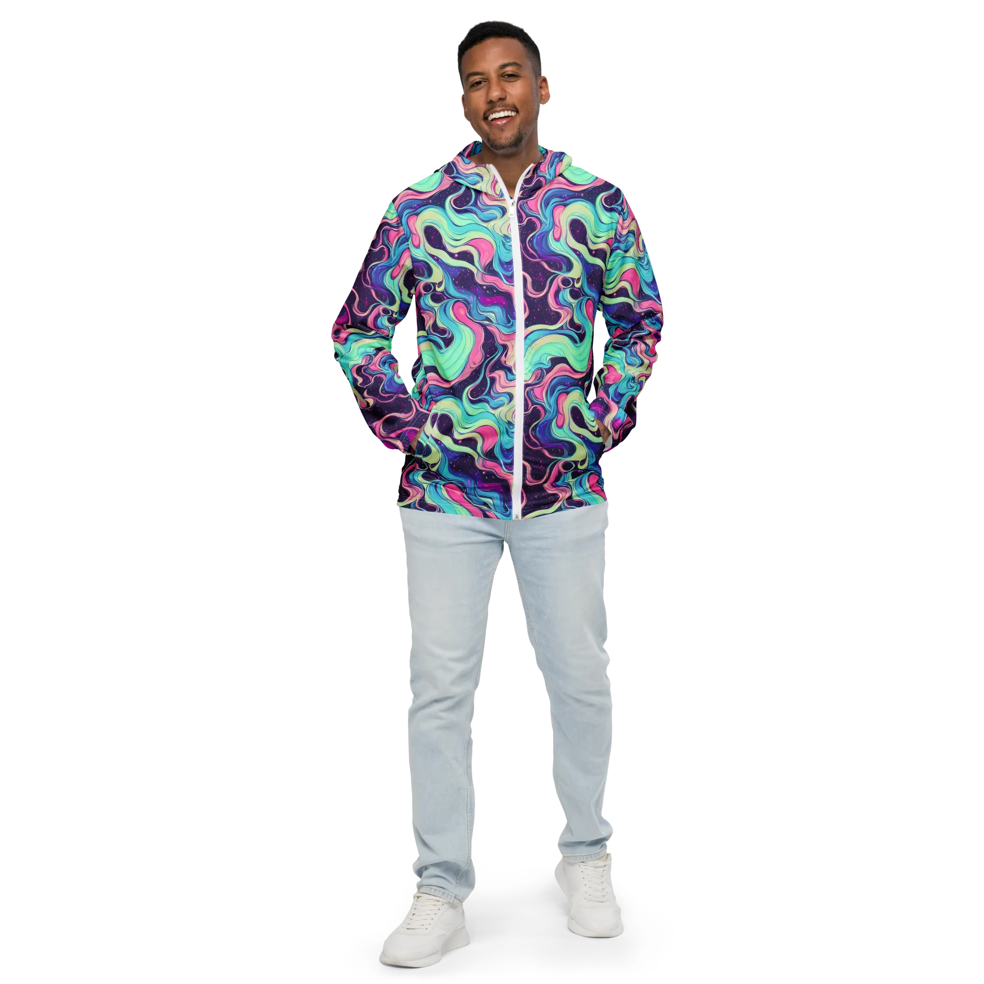 Nova Flow on Men's Windbreaker — Front