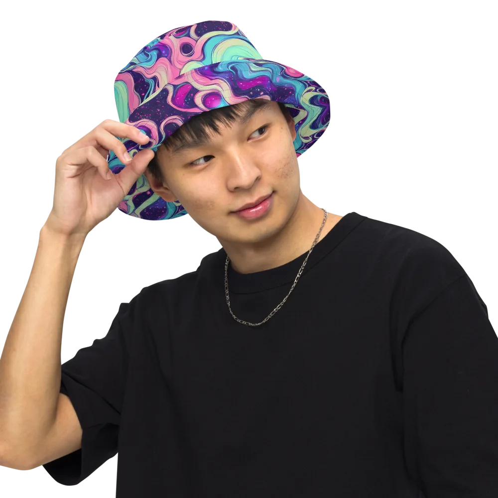 Nova Flow on Reversible Bucket Hat — Front Inside