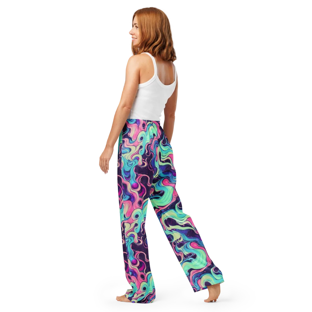 Nova Flow on Women's Pajama Pants — Back
