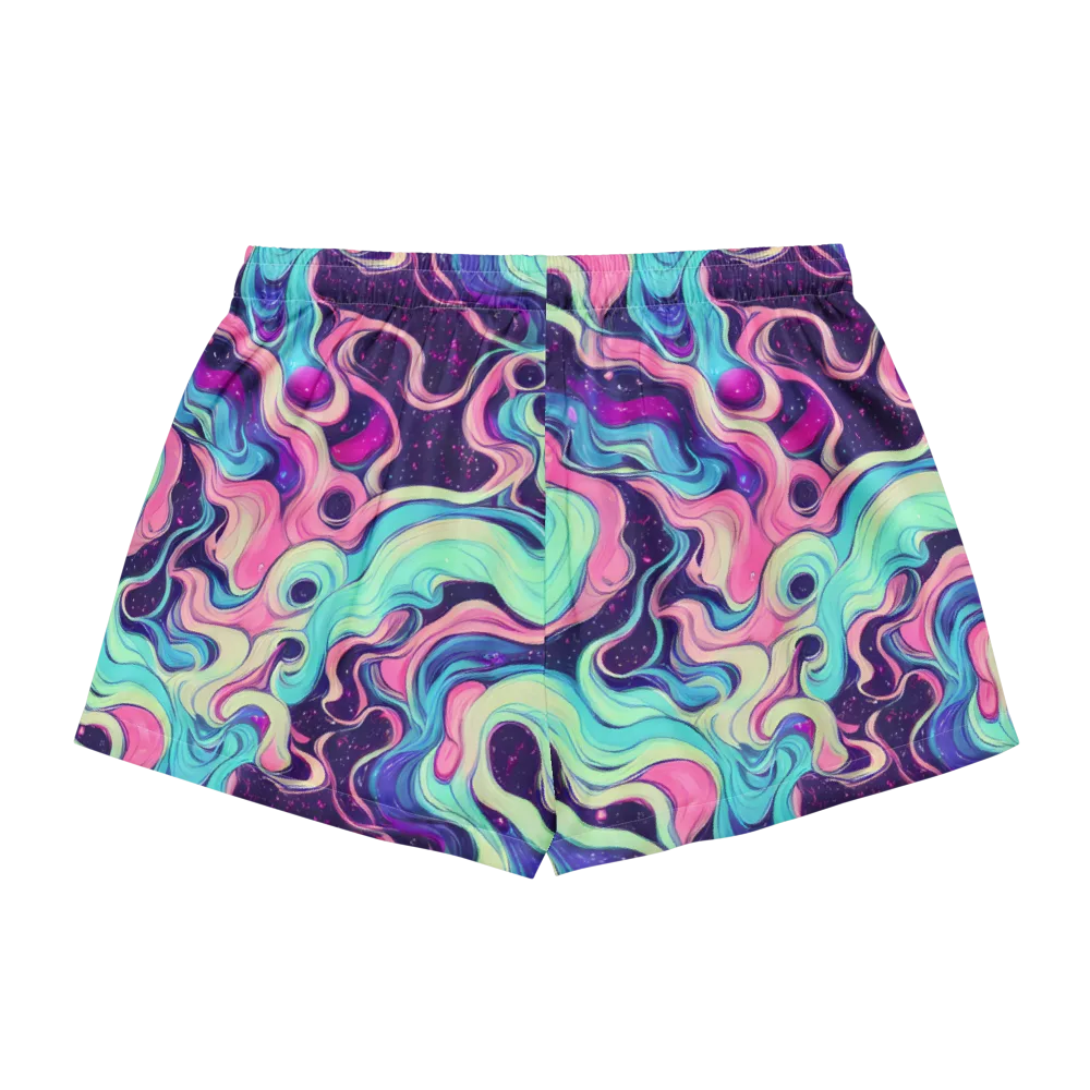 Nova Flow on Women's Pajama Shorts — Back