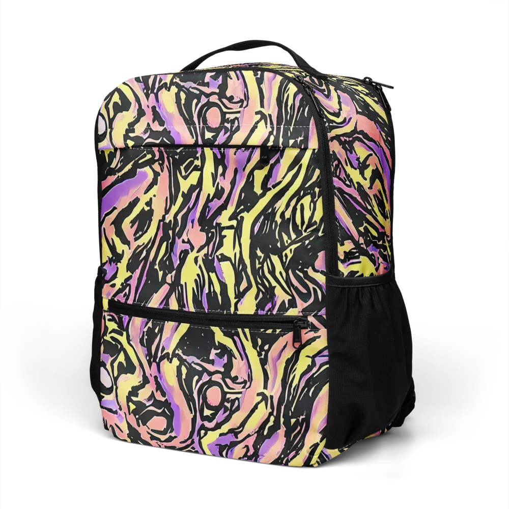 Pastel Riot on Utility Backpack — Left Front