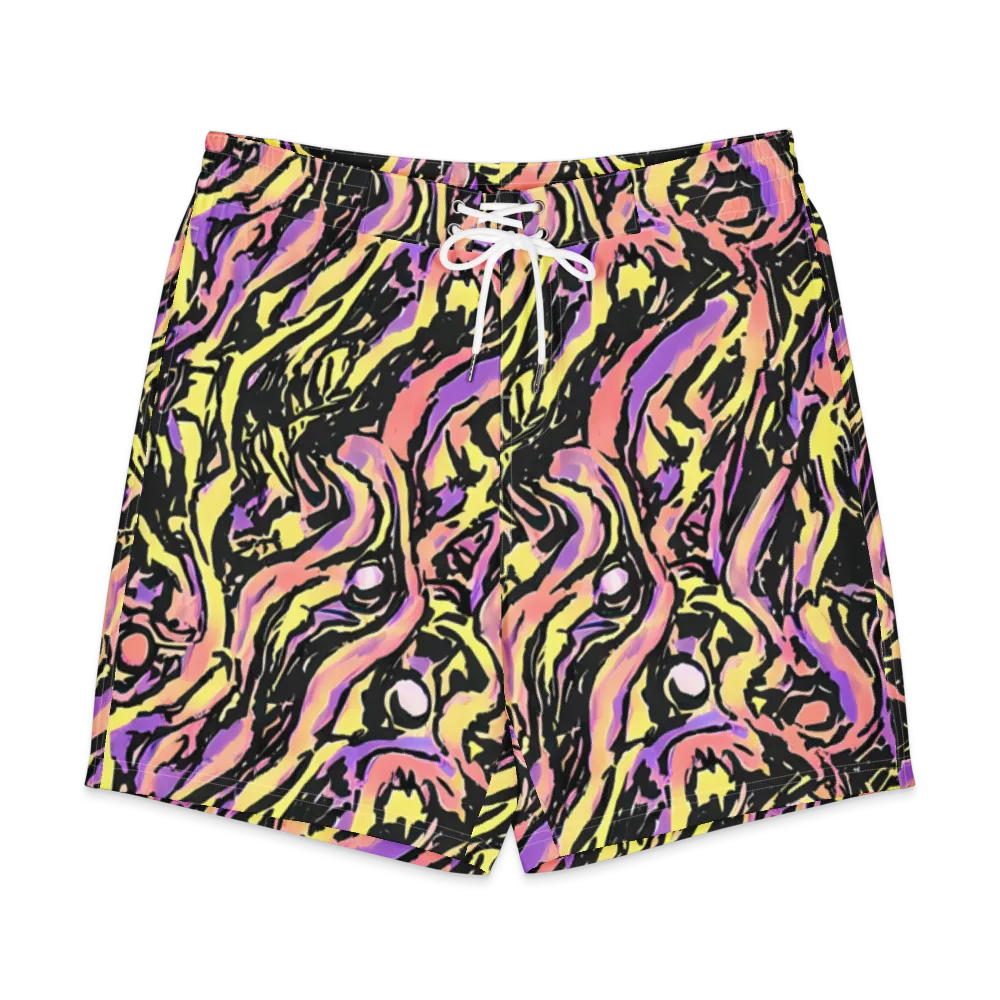 Pastel Riot on Men's Board Shorts — Front