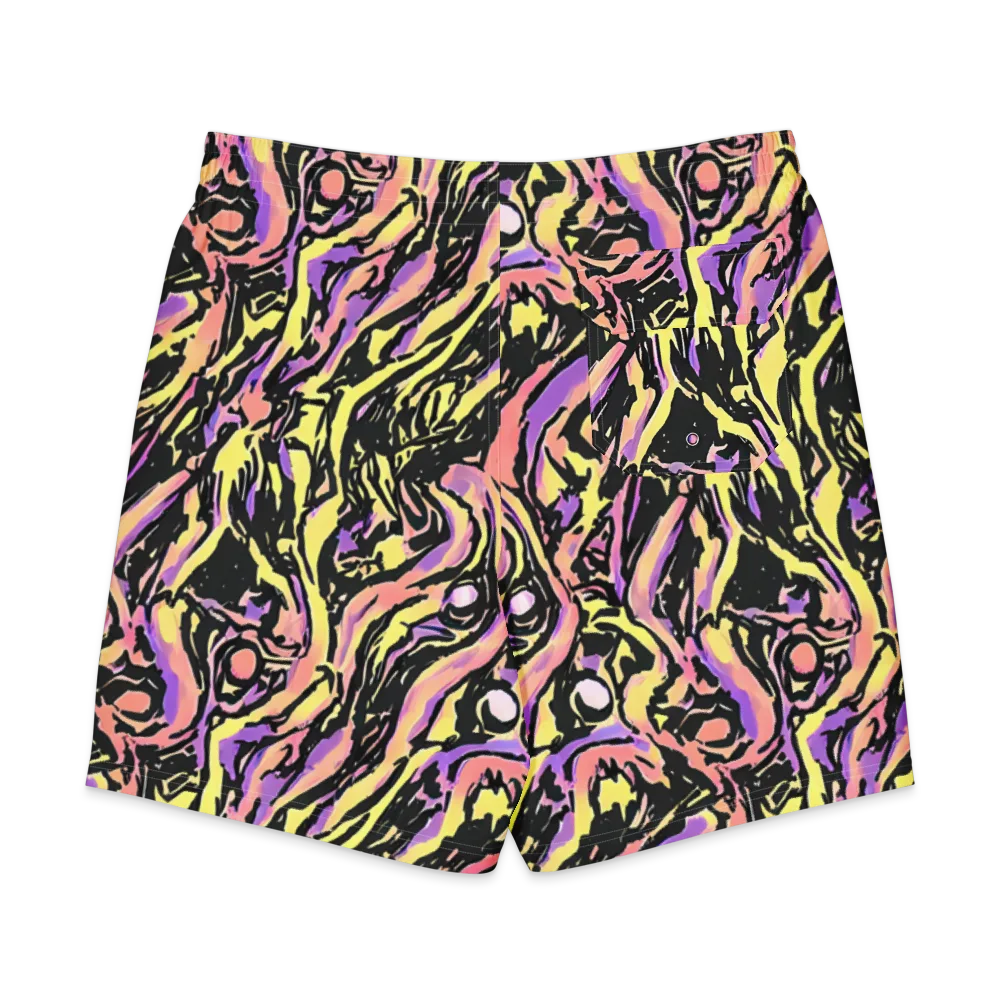Pastel Riot on Men's Board Shorts — Back