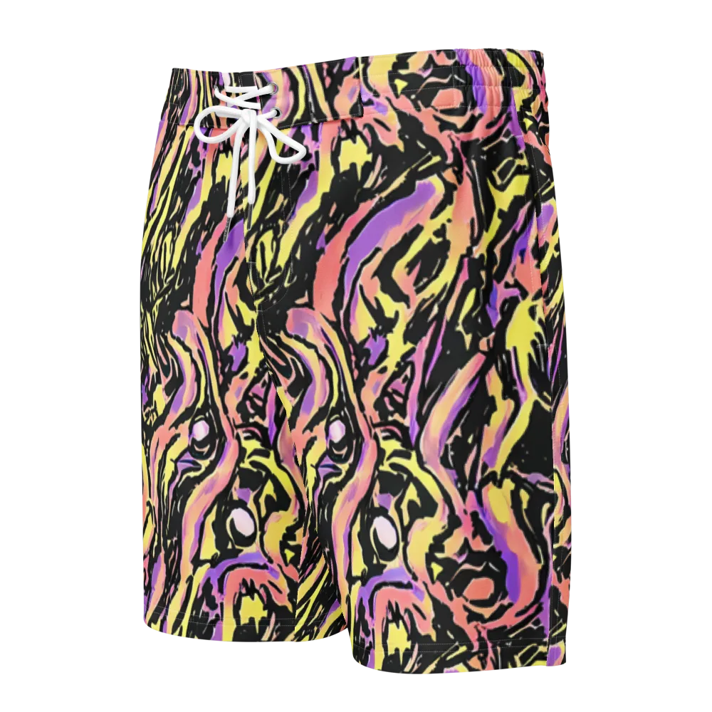Pastel Riot on Men's Board Shorts — Front