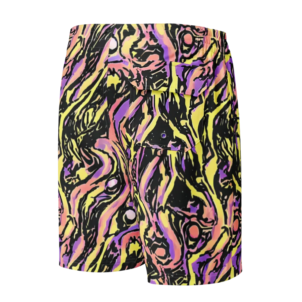 Pastel Riot on Men's Board Shorts — Back