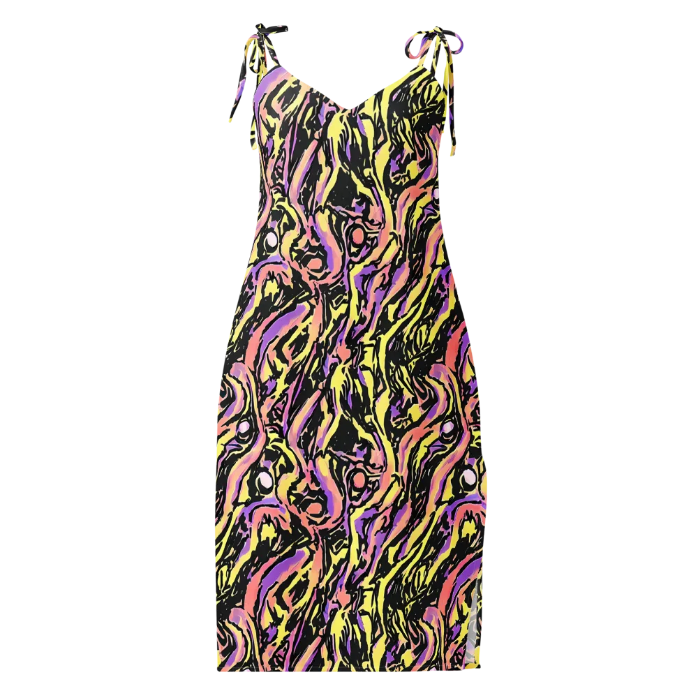 Pastel Riot on Slip Dress — Front
