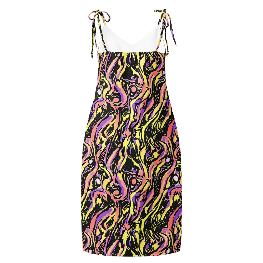 Pastel Riot on Slip Dress — Back