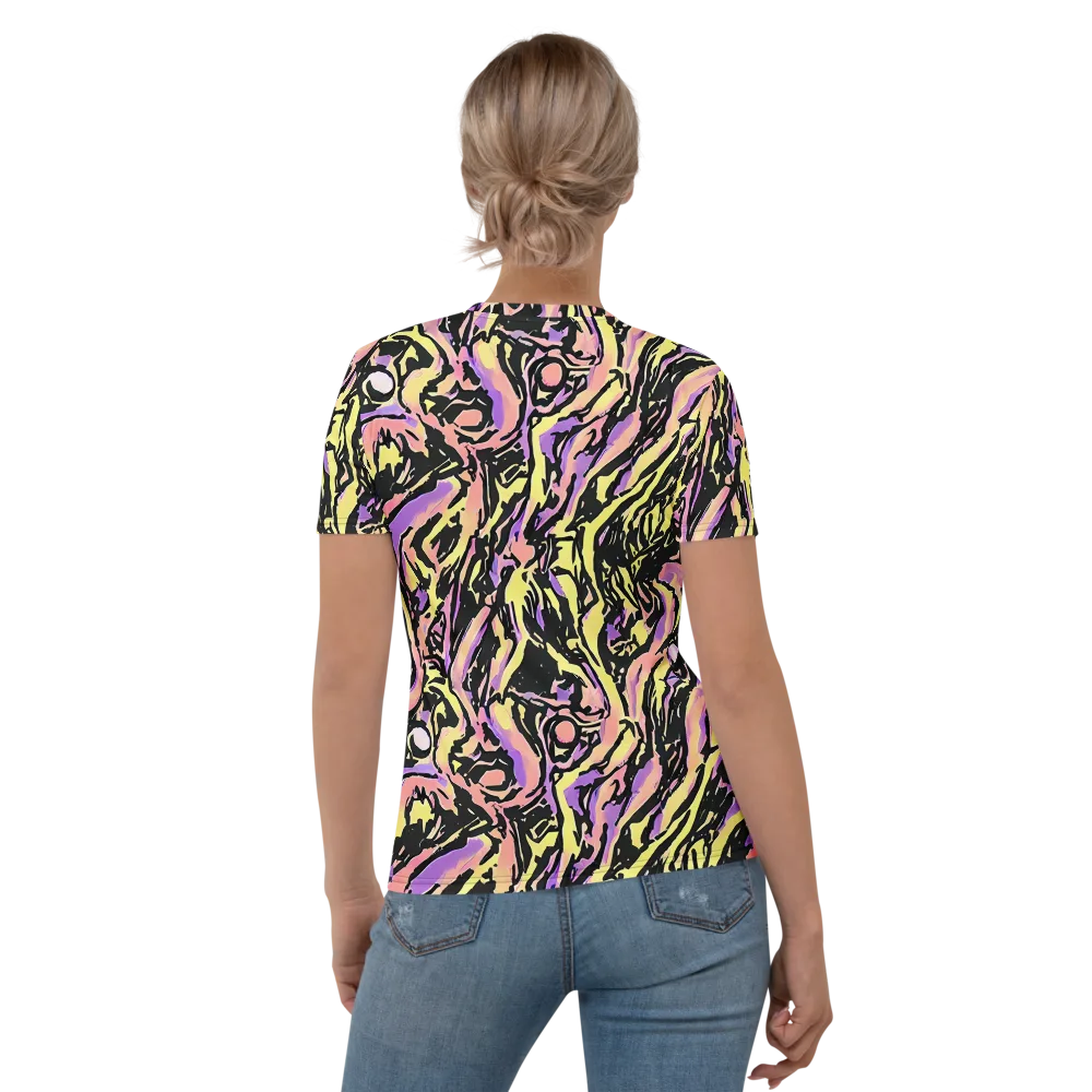 Pastel Riot on Women's Crew Neck T-Shirt — Back