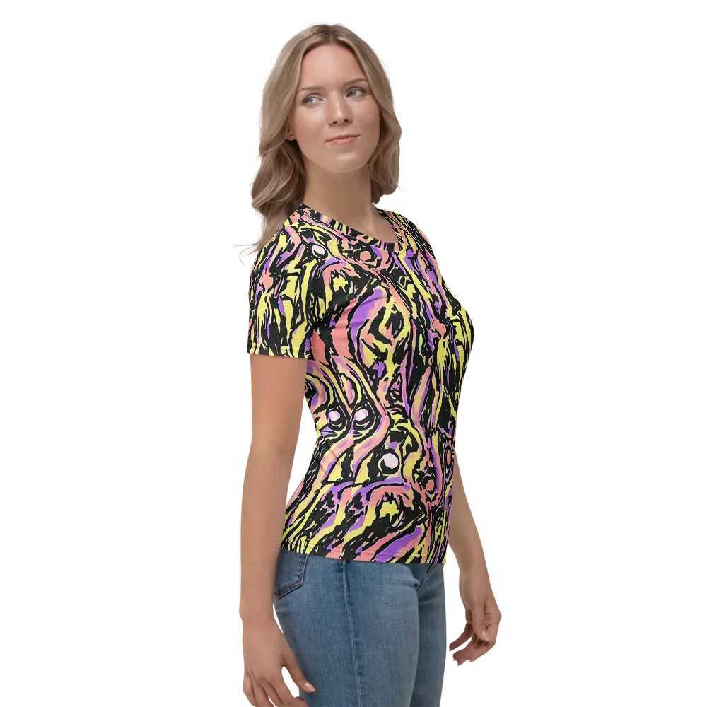 Pastel Riot on Women's Crew Neck T-Shirt — Right