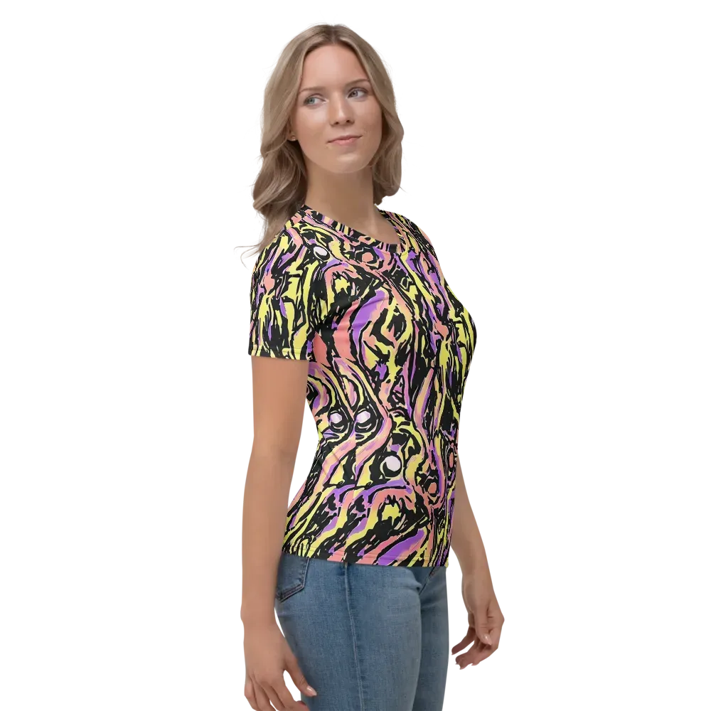 Pastel Riot on Women's Crew Neck T-Shirt — Right