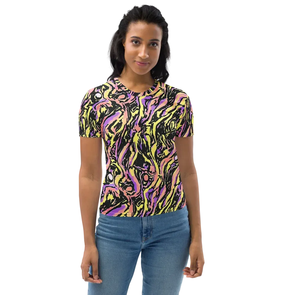 Pastel Riot on Women's Crew Neck T-Shirt — Front
