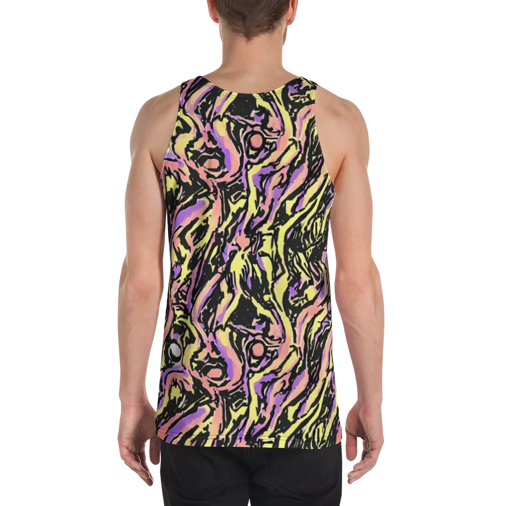 Pastel Riot on Men's Tank Top — Back