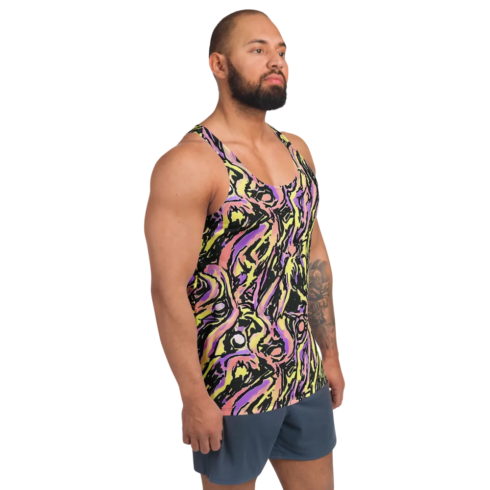Pastel Riot on Men's Tank Top — Right Front