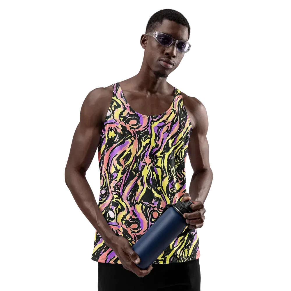 Pastel Riot on Men's Tank Top — Front