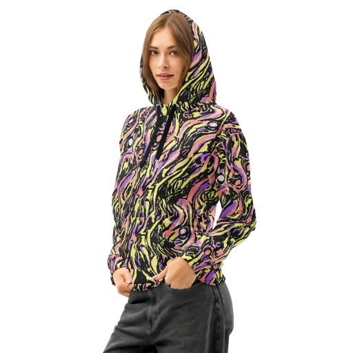 Pastel Riot on a Cotton Hoodie
