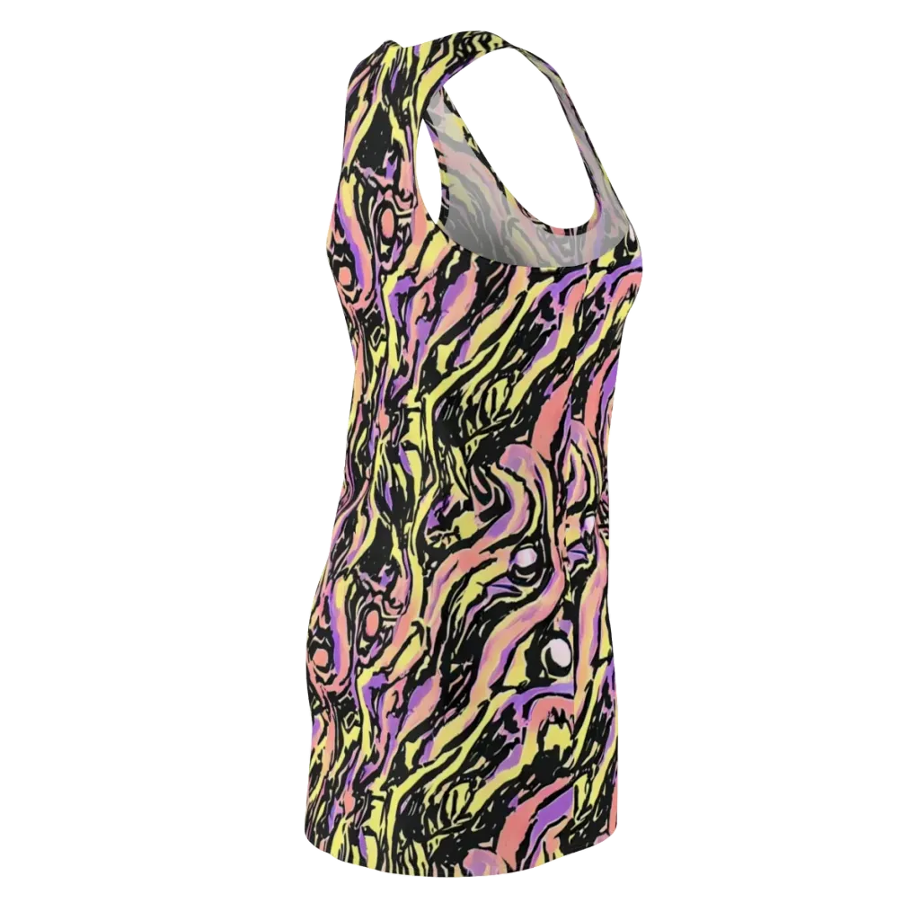 Pastel Riot on Racerback Dress — Back Side