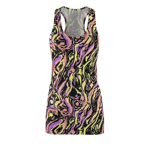 Pastel Riot on a Racerback Dress
