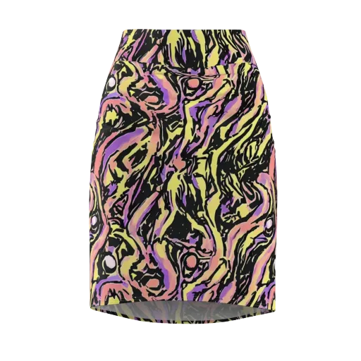 Pastel Riot on a Pencil Skirt