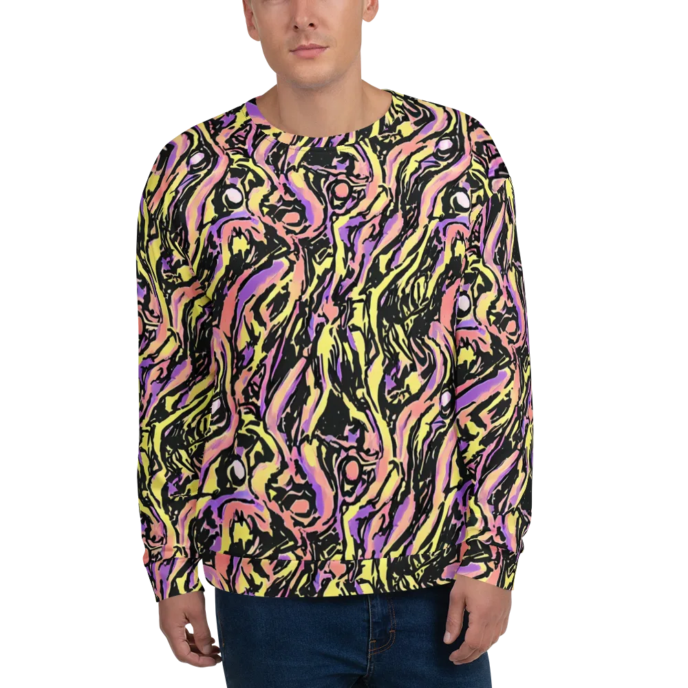 Pastel Riot on Sweatshirt — Front