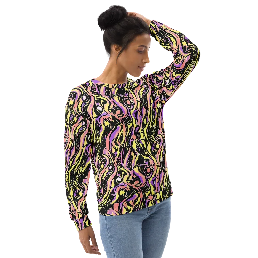 Pastel Riot on Sweatshirt — Right Front