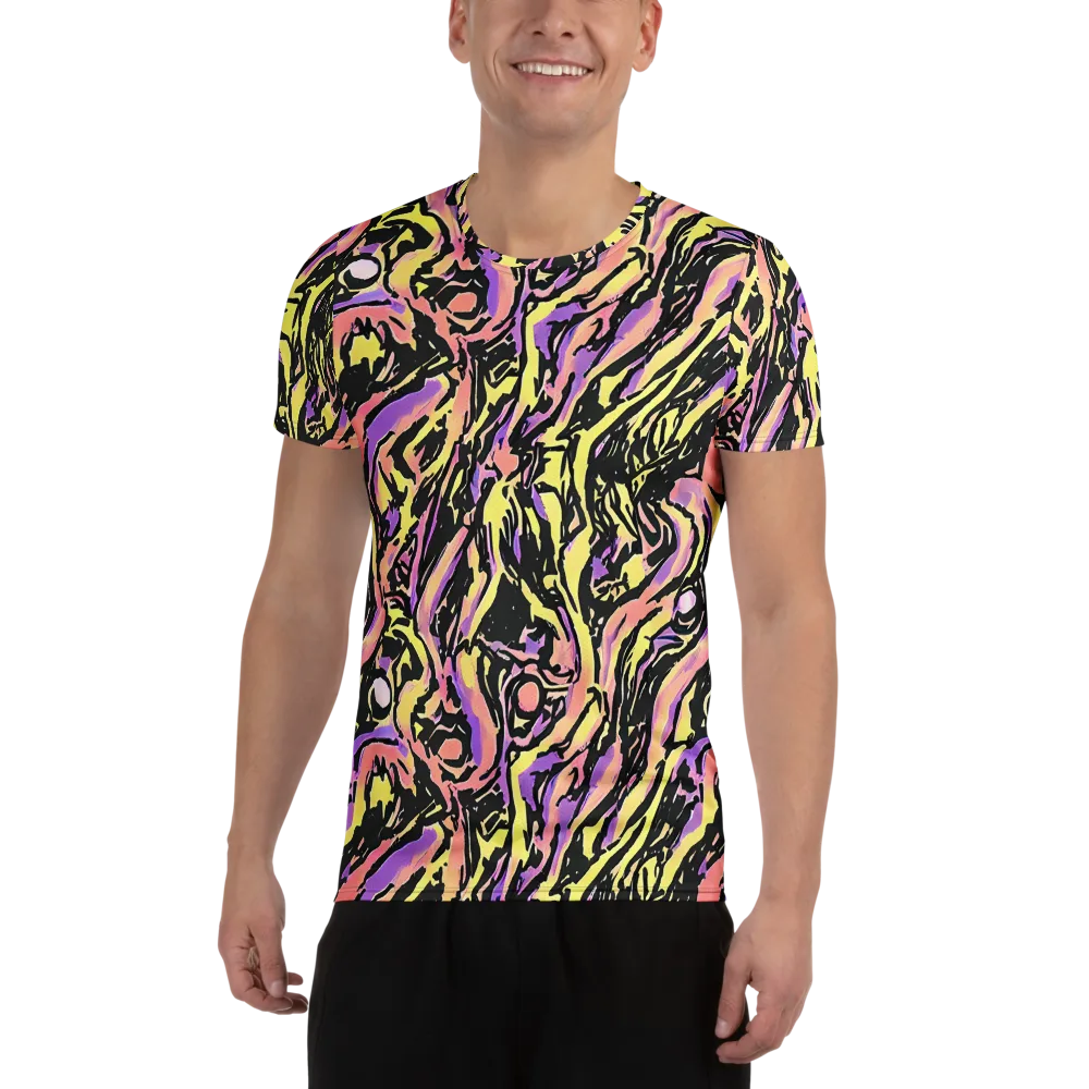 Pastel Riot on Men's Athletic T-Shirt — Front