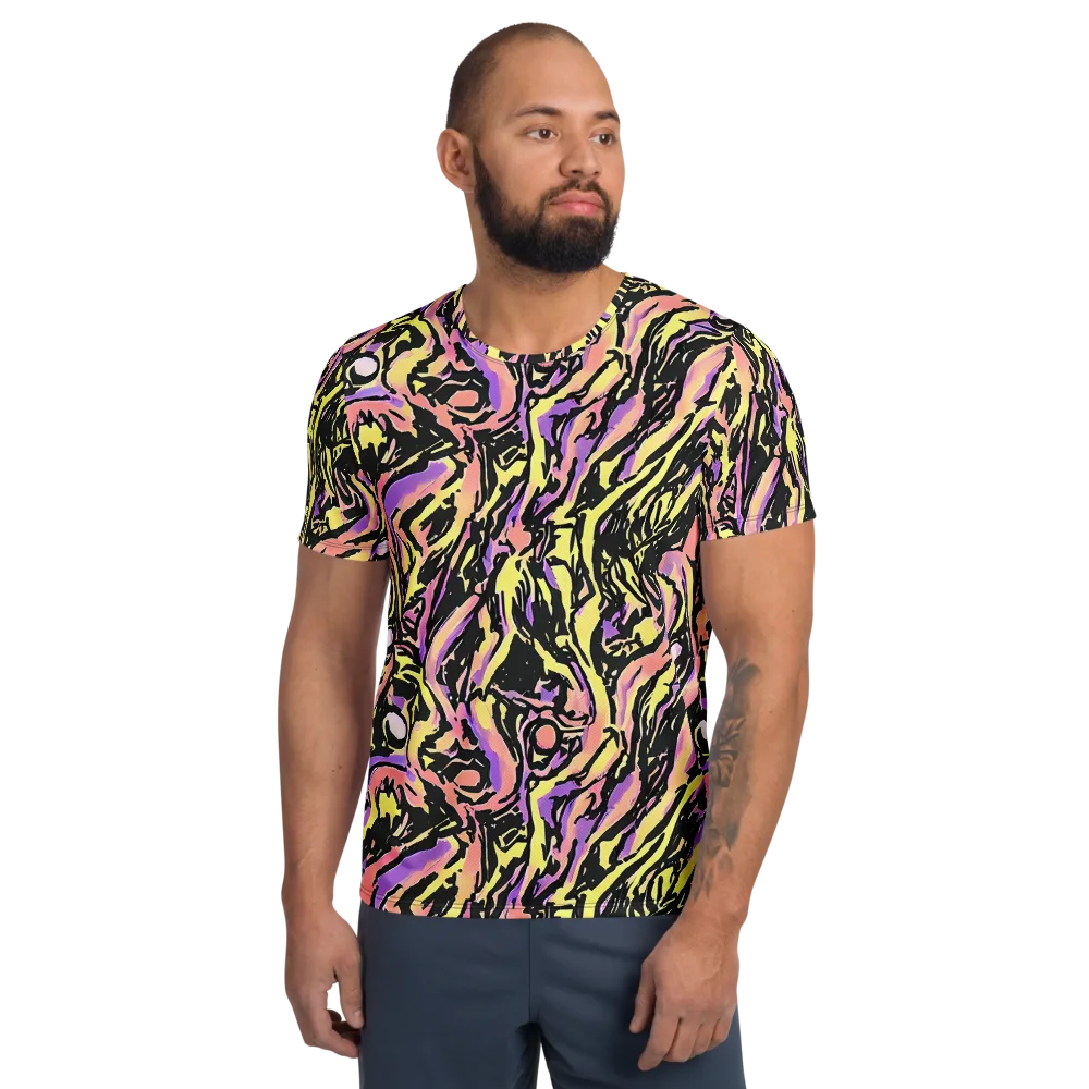 Pastel Riot on Men's Athletic T-Shirt — Front