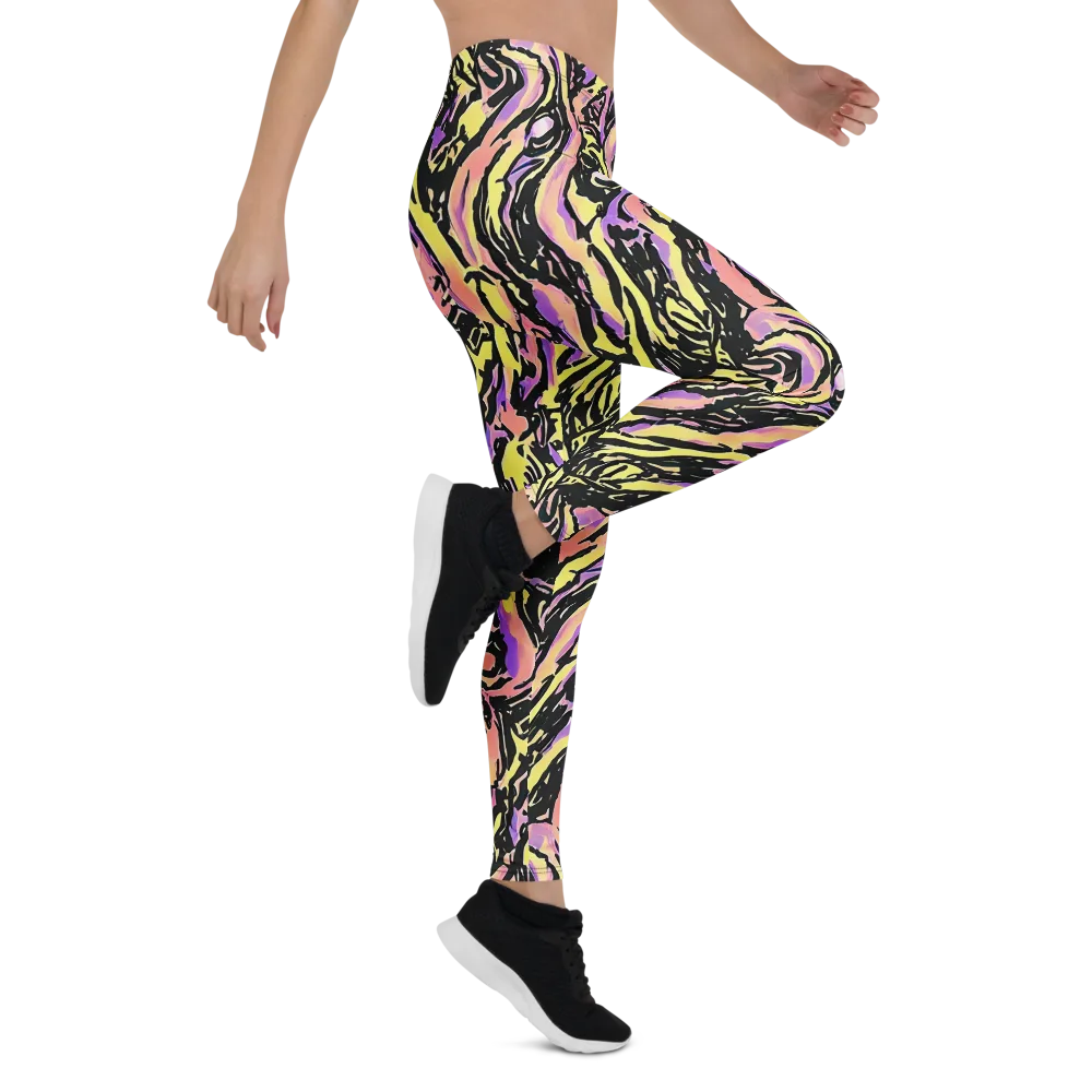 Pastel Riot on Leggings — Right