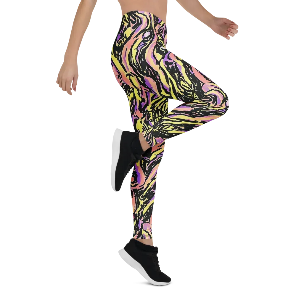 Pastel Riot on Leggings — Right